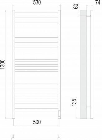 Ватикан П15 500х1300 электро Полотенцесушитель TERMINUS Жуковский - фото 3