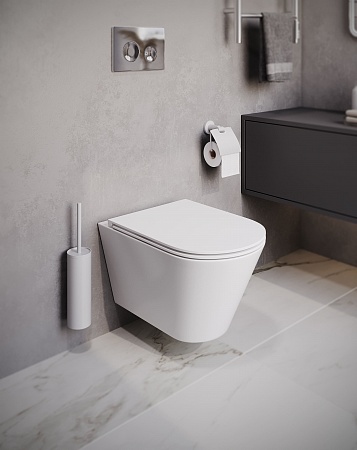 Подвесной унитаз безободковый Terminus Классик 540х365 белый Жуковский - фото 2