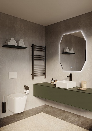 Подвесной унитаз безободковый Terminus Ватикан 490х340 белый Жуковский - фото 2