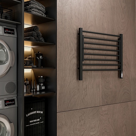 Горизонт П8 600х600 электро КС ЧЕРНЫЙ МУАР Полотенцесушитель TERMINUS Жуковский - фото 3