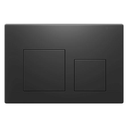 Клавиша смыва для инсталляции Terminus Классик кнопка квадрат цвет  воронёная сталь Жуковский - фото 1