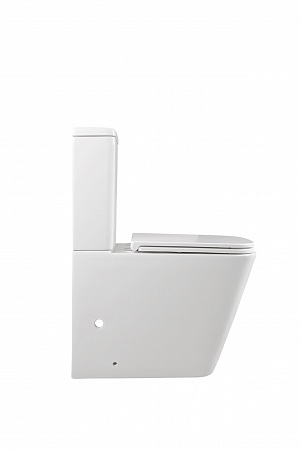 Напольный унитаз-компакт безободковый Terminus Ватикан 610х365 белый Жуковский - фото 5