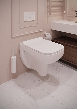 Подвесной унитаз Terminus Ното 550х350 белый Жуковский - фото 7