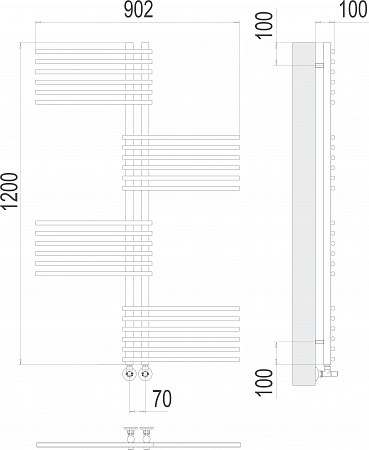 Европа П24 70х1200 Полотенцесушитель  TERMINUS Жуковский - фото 3