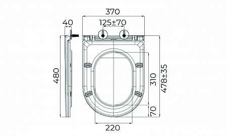 Сиденье для унитаза Terminus Классик цвет белый  Жуковский - фото 7