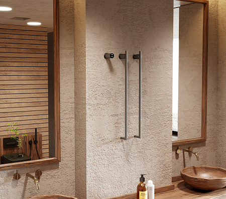 Рондо П2 350х760 электро Полотенцесушитель TERMINUS Оружейная сталь Жуковский - фото 6