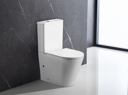 Напольный унитаз-компакт безободковый Terminus Аврора 625х390 белый Жуковский - фото 1 Напольный унитаз-компакт безободковый Terminus Аврора 625х390 белый Жуковский - фото 1