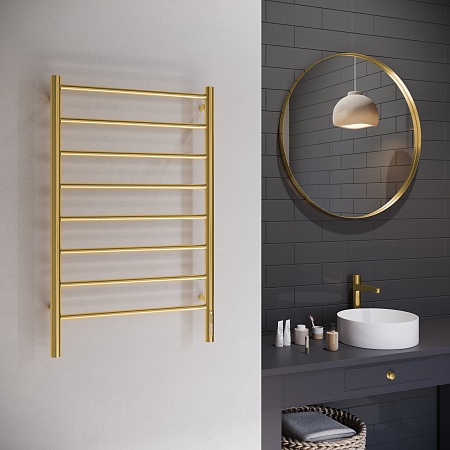 Аврора П8 500х850 Электро Полотенцесушитель TERMINUS Брашированное золото Жуковский - фото 3 Аврора П8 500х850 Электро Полотенцесушитель TERMINUS Брашированное золото Жуковский - фото 3