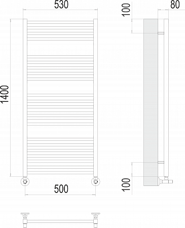 Ватикан П22 500х1400 Полотенцесушитель  TERMINUS Жуковский - фото 3