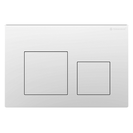 Клавиша смыва для инсталляции Terminus Классик кнопка квадрат цвет белый Жуковский - фото 1