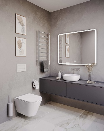 Подвесной унитаз безободковый Terminus Классик 540х365 белый Жуковский - фото 3