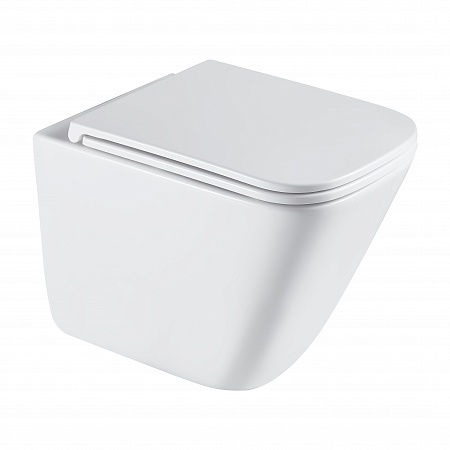 Подвесной унитаз безободковый Terminus Ватикан Монолит 490х340 белый Жуковский - фото 2