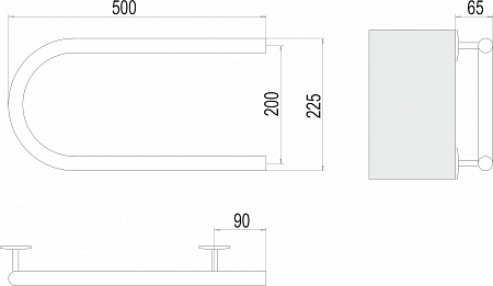 Электро 25 П-обр 500х200 Полотенцесушитель  TERMINUS Жуковский - фото 3