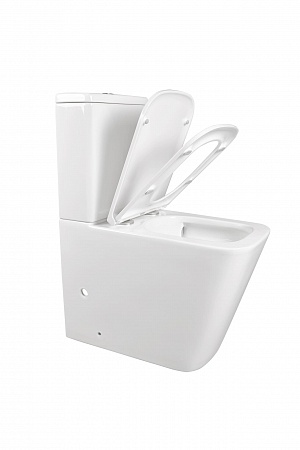 Напольный унитаз-компакт безободковый Terminus Ватикан 610х365 белый Жуковский - фото 6