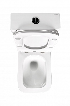 Напольный унитаз-компакт безободковый Terminus Ватикан 610х365 белый Жуковский - фото 4