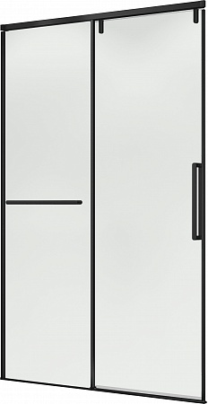 Душевая дверь в нишу слайдер Terminus Альба 01 1400х2200  чёрный Жуковский - фото 1