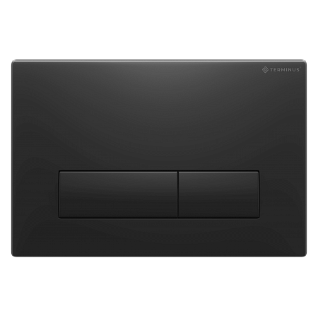Клавиша смыва для инсталляции Terminus Классик кнопка прямоугольник цвет чёрный матовый Жуковский - фото 1