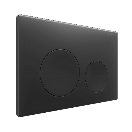 Клавиша смыва для инсталляции Terminus Классик кнопка круг цвет чёрный матовый Жуковский - фото 2