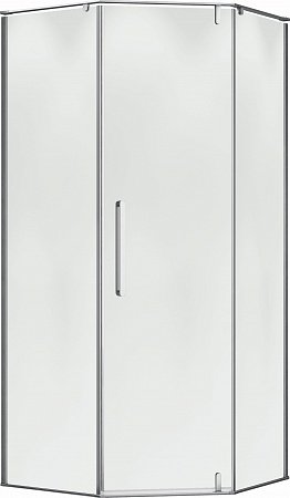 Душевой уголок распашной Terminus Альба 04 1000х1000х2200  трапеция хром Жуковский - фото 1