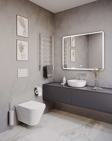 Подвесной унитаз безободковый Terminus Классик S 515х355 белый Жуковский - фото 2