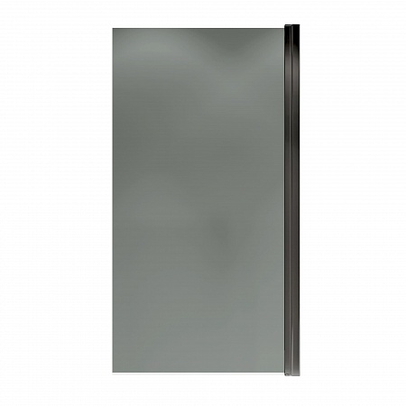 Шторка на ванну распашная Terminus Ното 02 1500х700 проф.черный, тонированная Жуковский - фото 4