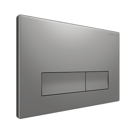 Клавиша смыва для инсталляции Terminus Классик кнопка прямоугольник цвет матовый хром Жуковский - фото 2