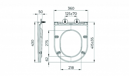 Сиденье для унитаза Terminus Аврора цвет белый  Жуковский - фото 7